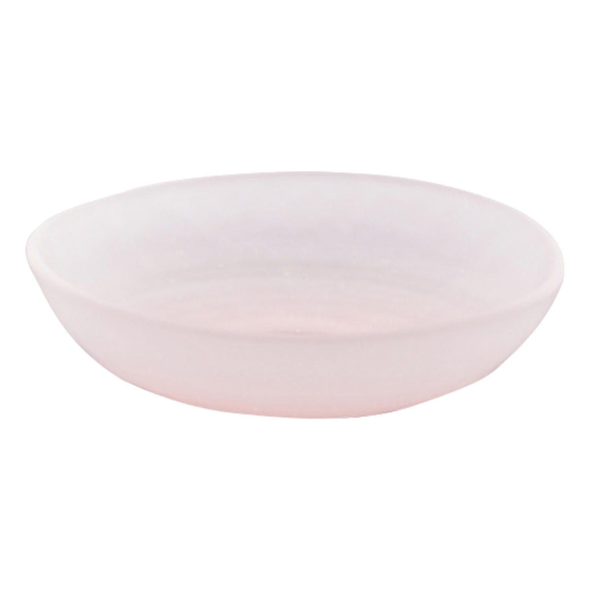 廣田硝子 皿 吹雪 豆皿 ( ガラス 日本製 お皿 プレート フロスト 10.5cm おしゃれ シンプル 和 和モダン ) 【ピンク】 ピンク