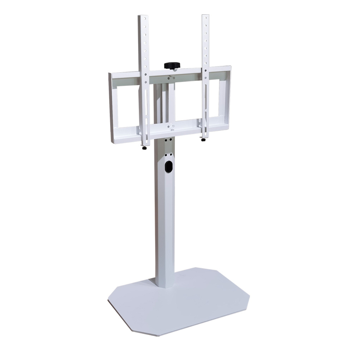 テレビスタンド Rosalie 32~65インチ対応 壁寄せ 首振り ロータイプ ( 耐震 テレビ台 スタンド コーナー型 スイング 高さ調整可能 壁面 壁掛け風 240度回転 コーナー ) 【ホワイト】 ホワイト