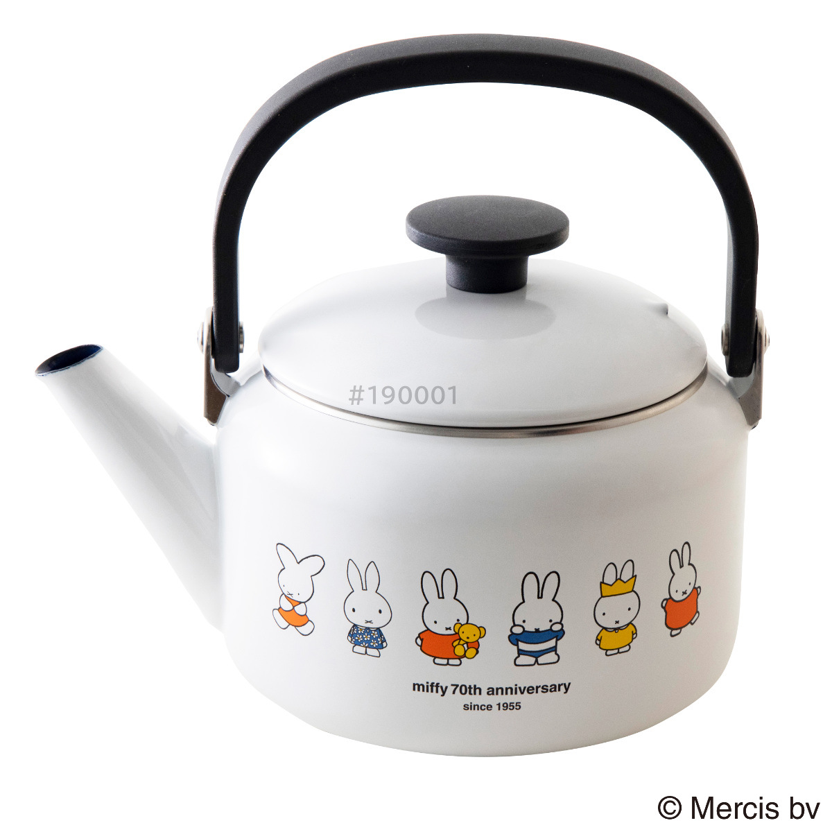 ケトル 2L IH対応 ミッフィー70周年 富士ホーロー Honey Ware ( ガス火対応 やかん ヤカン ホーロー製ケトル ハニーウェア 2リットル ホーローケトル 琺瑯ケトル ホーローやかん 湯沸し キャラクター ホワイト )