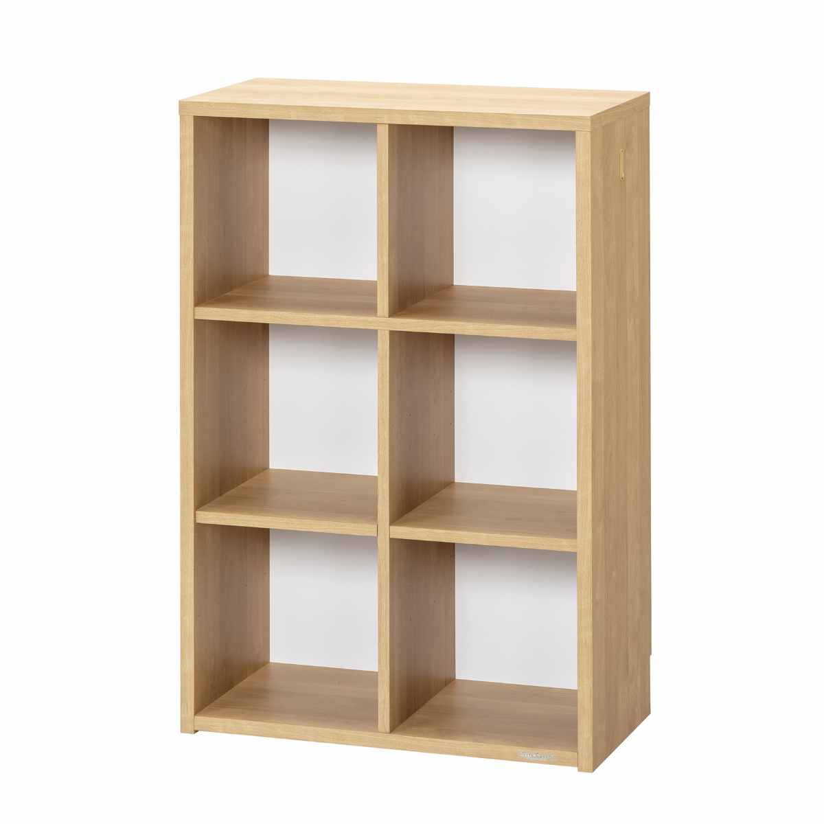 バーチカルシェルフ 幅73cm 組み替え 日本製 完成品 ( オープンシェルフ 本棚 ラック ランドセルラック バイカラー シェルフ 低ホルムアルデヒド リビング学習 ランドセル収納 ナチュラル ウォールナット ) 【ナチュラル】 ナチュラル