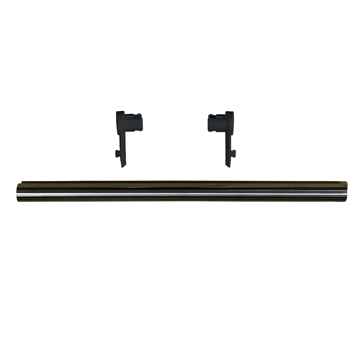 フィットラック 追加パーツ パイプ+パイプ受け 75cm ( パイプ 棚下用 パーツ オプション 部品 パイプハンガー DIY 収納 壁面収納 ハンガーラック 玄関収納 吊り下げ収納 頑丈 クローゼット 収納スペース 有効活用 引っ掛け 玄関 ) 【ブラック】 ブラック