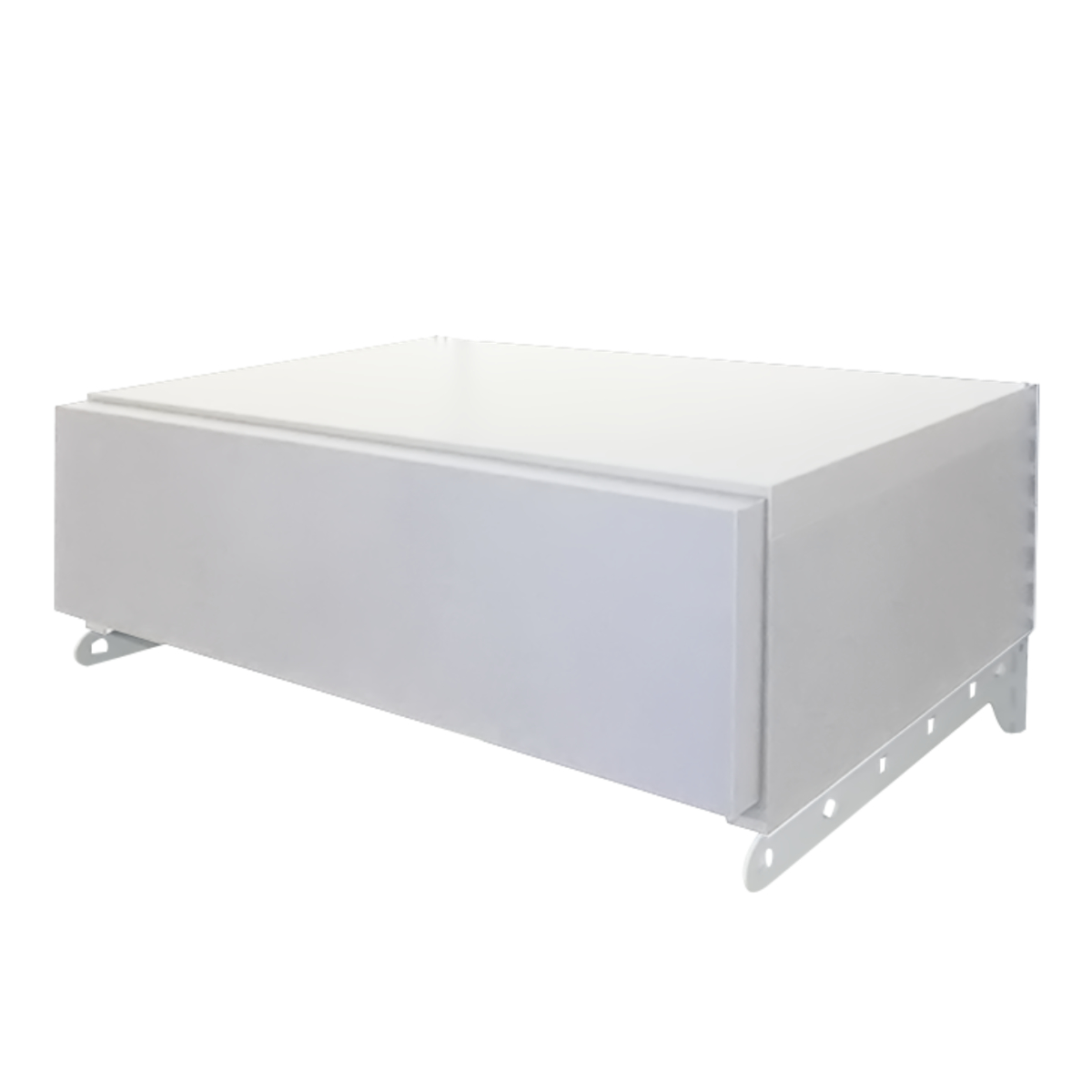 壁面収納 フィットラック 引き出し1段 シューズ用 幅75cm ( パーツ オプション 部品 DIY 収納 小物収納 小物入れ シューズ用引き出し 壁掛け 浮かせる収納 可動棚 オープンラック 収納ラック 有効活用 グレー ホワイト 玄関収納 ) 【ホワイト】 ホワイト