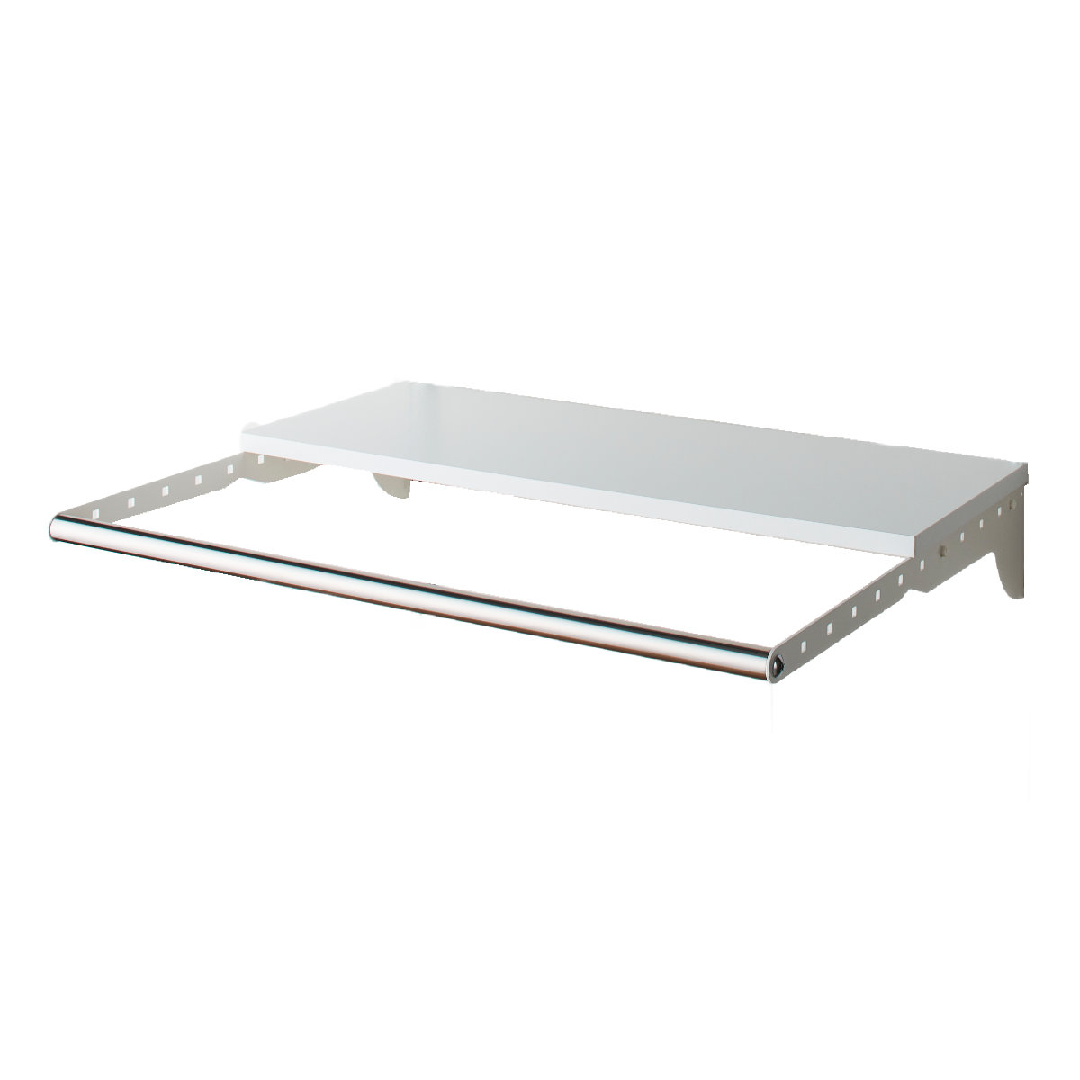 壁面収納 フィットラック ランドリー棚セット 幅75×奥行60cm 棚板奥行30cm ( 棚 ラック パイプ付き DIY 収納 ランドリーラック 洗濯機上 可動棚 洋服掛け ハンガー掛け 有効活用 収納スペース 壁掛け 壁面 洗濯 ランドリー ) 【ホワイト×ホワイト】 ホワイト×ホワイト