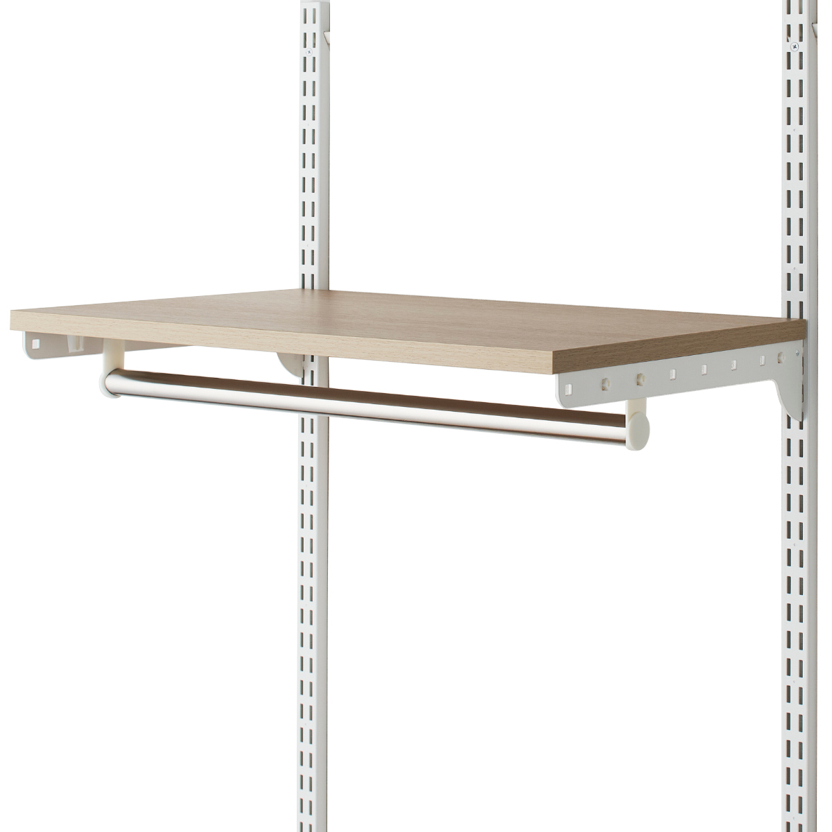 壁面収納 TPセット 木棚 パイプ セット 幅75cm 奥行40cm フィットラック ( 棚板 ハンガーラック DIY 収納 吊り下げ収納 クローゼット 可動棚 オープンラック 収納ラック 有効活用 壁掛け ラック ) 【ホワイトウッド】 ホワイトウッド