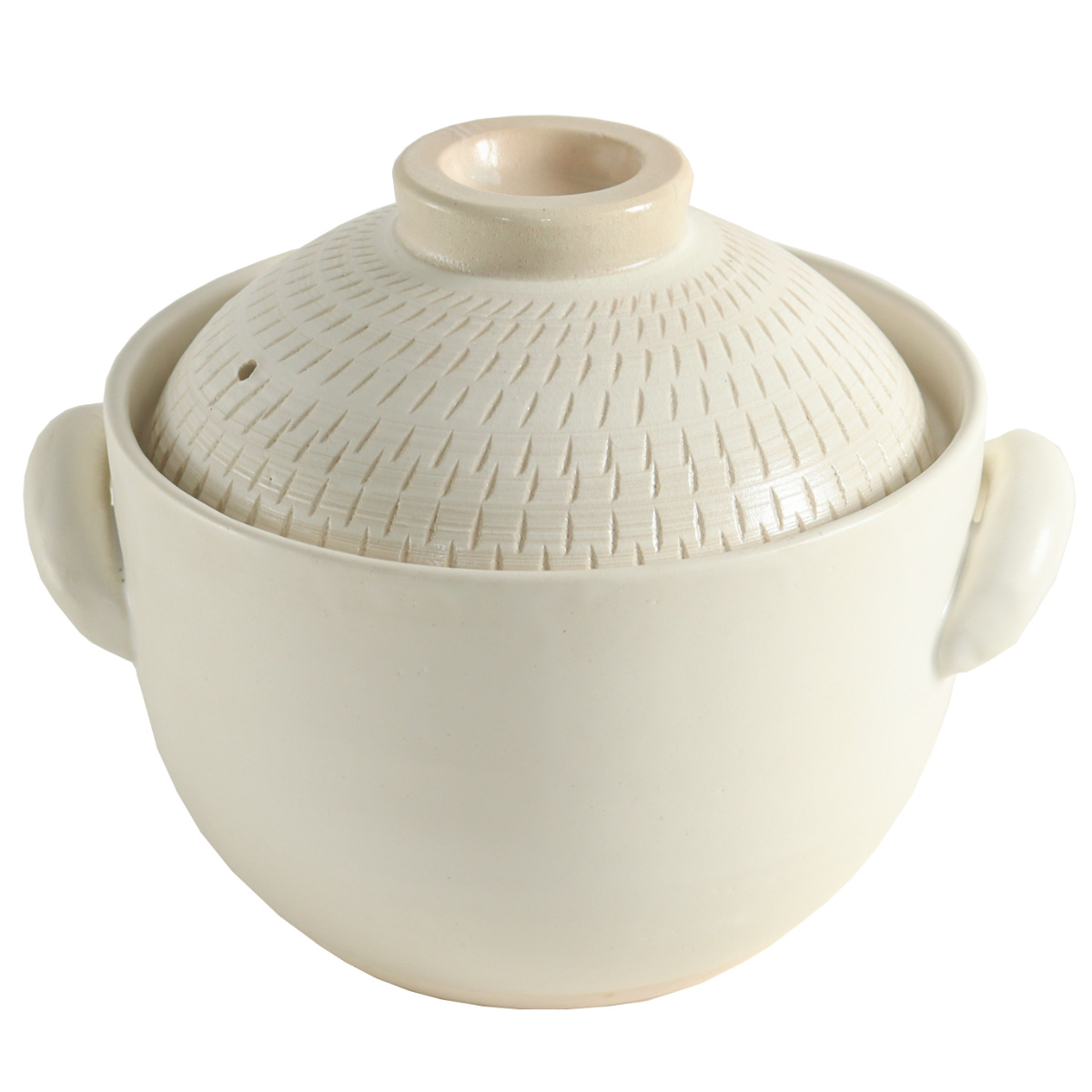 炊飯土鍋 3合炊 直火専用 OKATTE 飛び鉋ごはん土鍋 日本製 ( ごはん鍋 ご飯土鍋 陶器製 どなべ おすすめ 電子レンジ対応 オーブン対応 3合 2合炊き 1合炊き ガス火対応 直火対応 ご飯鍋 土鍋 炊飯鍋 炊飯用土鍋 三合炊き ) 【ホワイト】 ホワイト