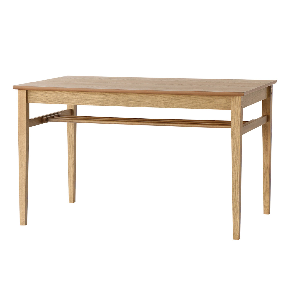 ダイニングテーブル 幅120cm Rasic 木製 長方形 （ テーブル ダイニング 食卓 4人掛け 天板下 収納 棚 オーク 木目調 おしゃれ  北欧風 シンプル ）