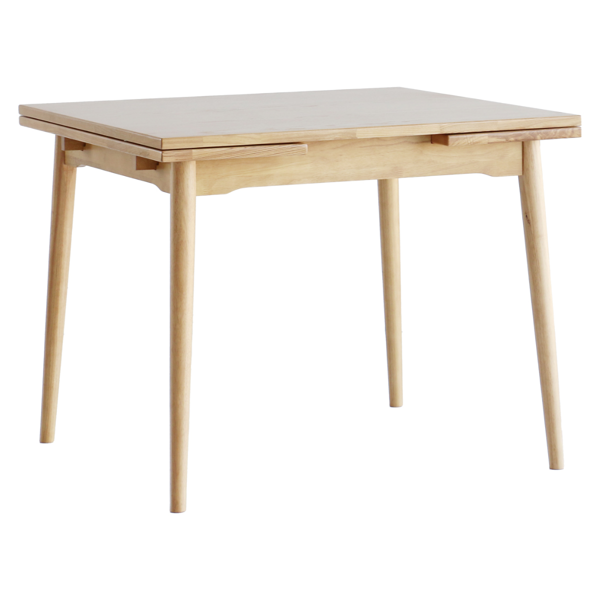 ダイニングテーブル 伸張式 幅90cm 120cm 150cm E-Toko ( テーブル 食卓テーブル 2人用 4人用 机 木製 天然木 四角 伸縮テーブル スライド ダイニング 食卓 リビング 木製テーブル おしゃれ 便利 来客 北欧 )