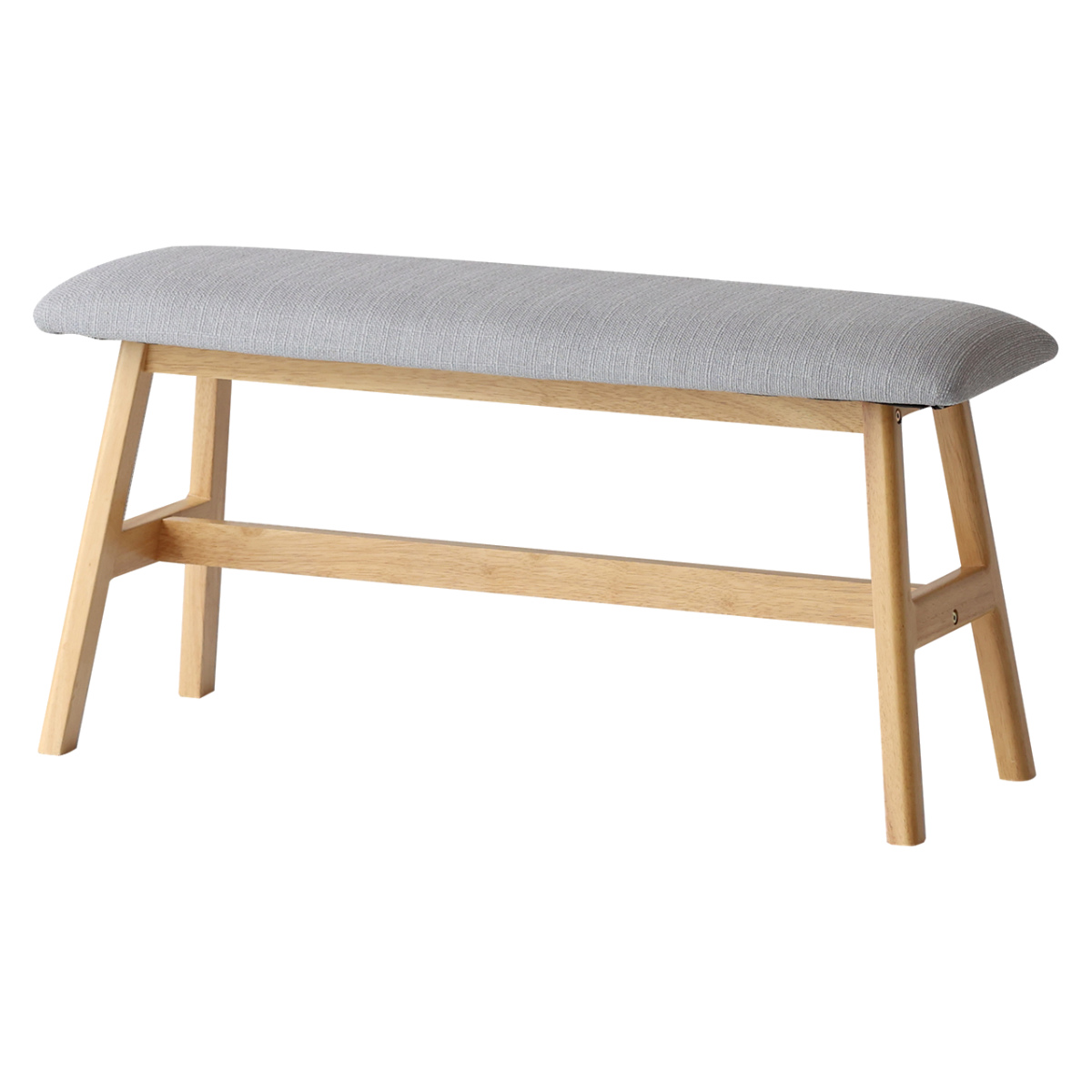 ダイニングベンチ 幅90cm E-Toko ( コンパクト ベンチ ダイニング 木製 天然木 ファブリック 布張り 北欧 ダイニングチェア 長椅子 1人用 2人用 食卓 リビング ベンチチェア リビングベンチ チェア 椅子 食卓椅子 おしゃれ 軽量 )