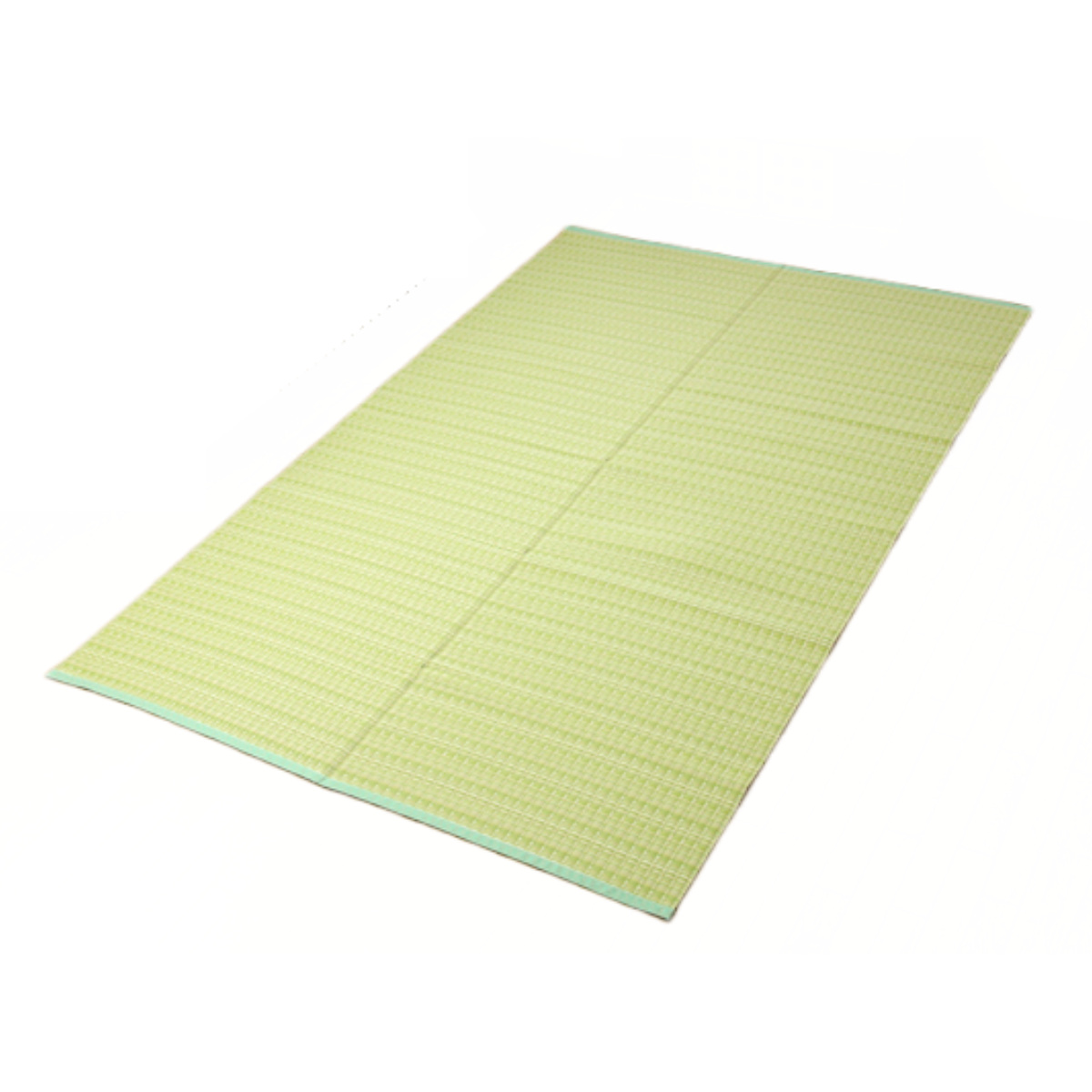 日本製 洗える PPカーペット グリーン本間6畳 約286×382cm