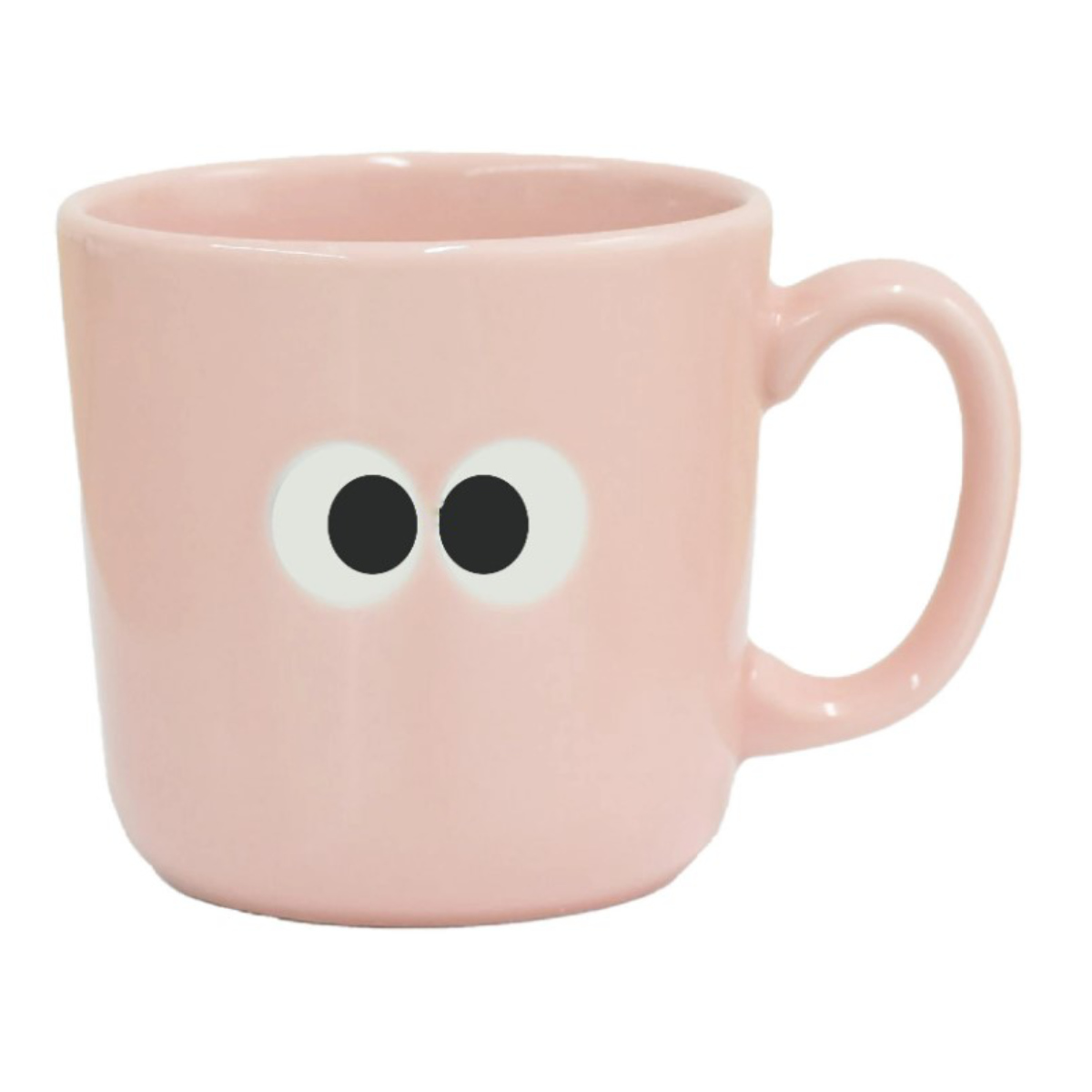 マグカップ 250ml イロイロオメメ 陶磁器 ( 食洗機対応 電子レンジ対応 マグ カップ コップ コーヒーカップ ティーカップ 取っ手付き お茶 紅茶 コーヒー 珈琲 ティータイム おしゃれ ) 【ピンク】 ピンク