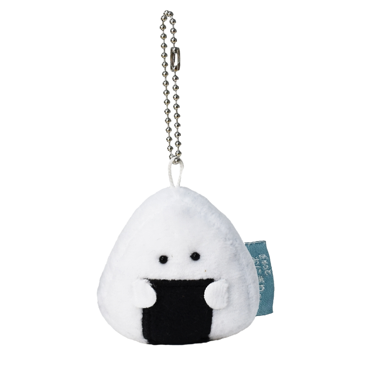 マスコット ぎゅっとおにぎりさん ミニマスコット おにぎり ぬいぐるみ ( キーホルダー ストラップ バッグチャーム 食べ物 にぎにぎ 癒し ハンドメイド ふわふわ プレゼント ギフト かわいい ベビー 子供 大人 インテリア 雑貨 ) 【のり】 のり