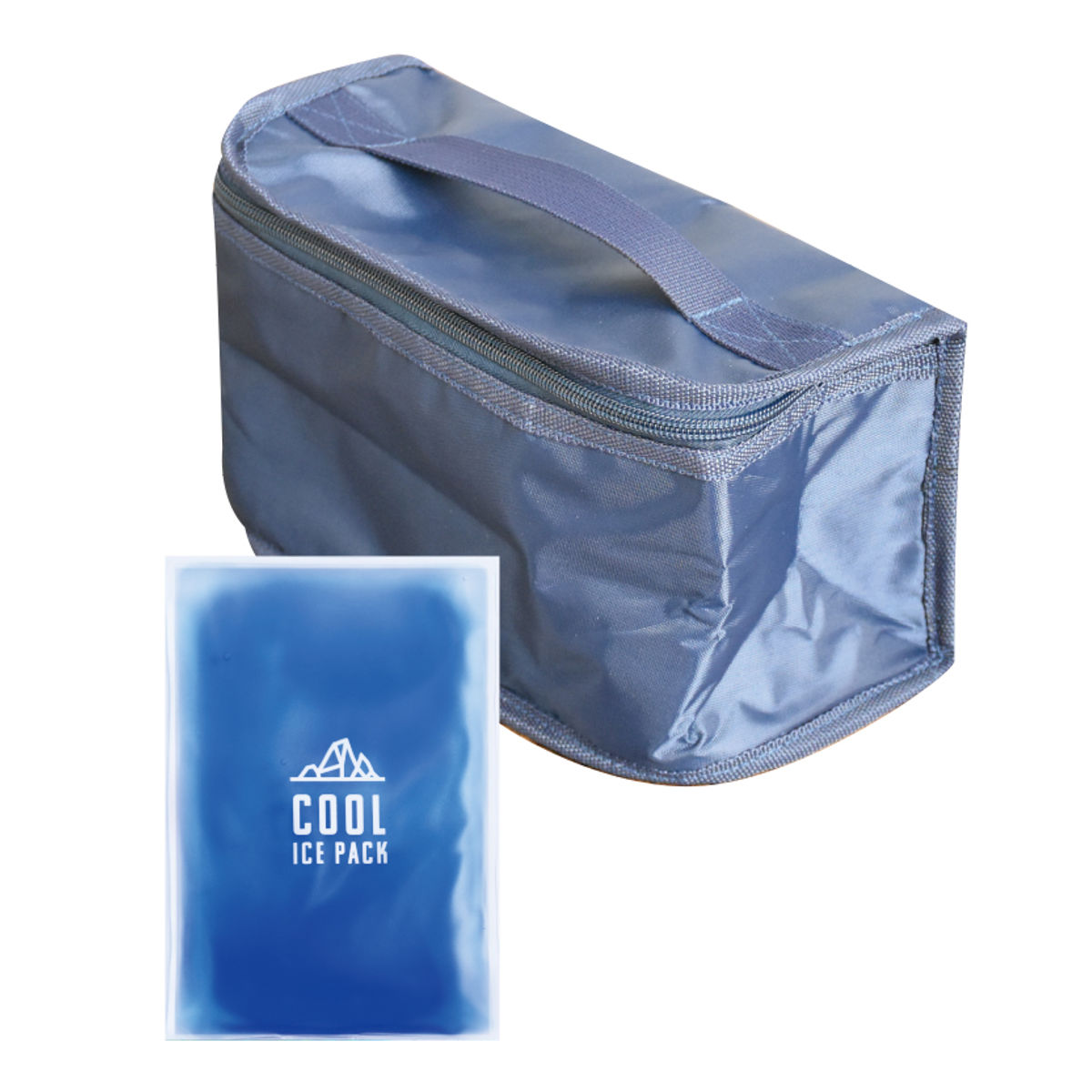 保冷ランチバック・保冷剤 メンズデイリー ( 弁当袋 お弁当入れ 保冷 保冷ランチバッグ 保冷バッグ 保冷剤付き 男子 お弁当袋 ランチ バッグ お弁当バッグ ランチケース 袋 男性 夏 ) 【ネイビー】 ネイビー