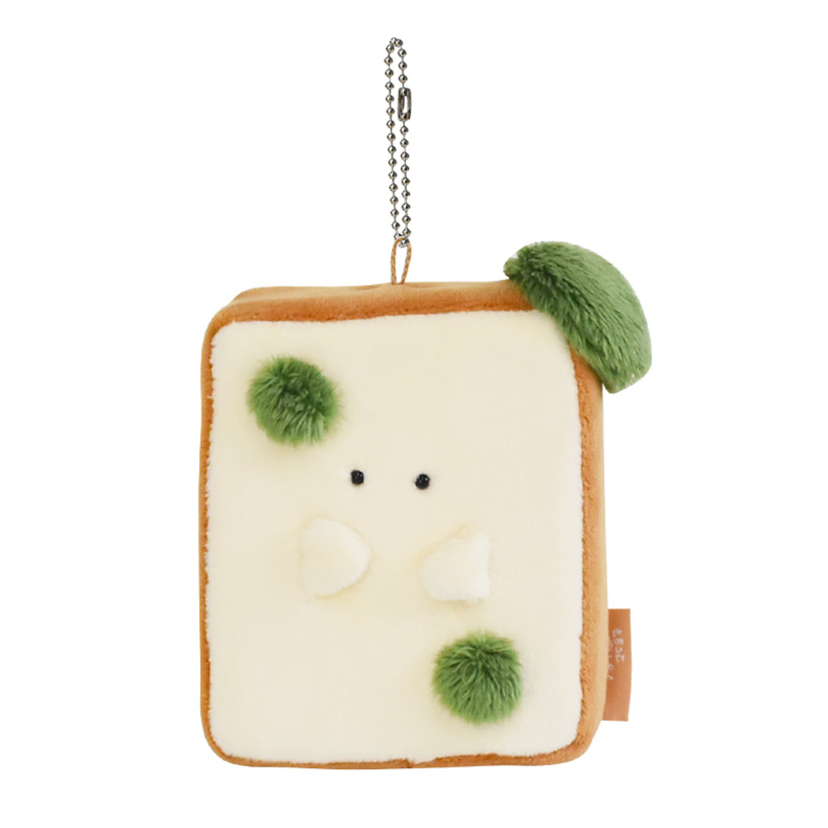 キーホルダー もちっと食ぱんさん マスコット ( インテリア 雑貨 オブジェ おもちゃ 人形 ハンドメイド 食べ物 食パン 小さい もちもち 癒し 小さめ 手のひらサイズ ふわふわ プレゼント ギフト かわいい ベビー 子供 大人 ) 【カビ】 カビ