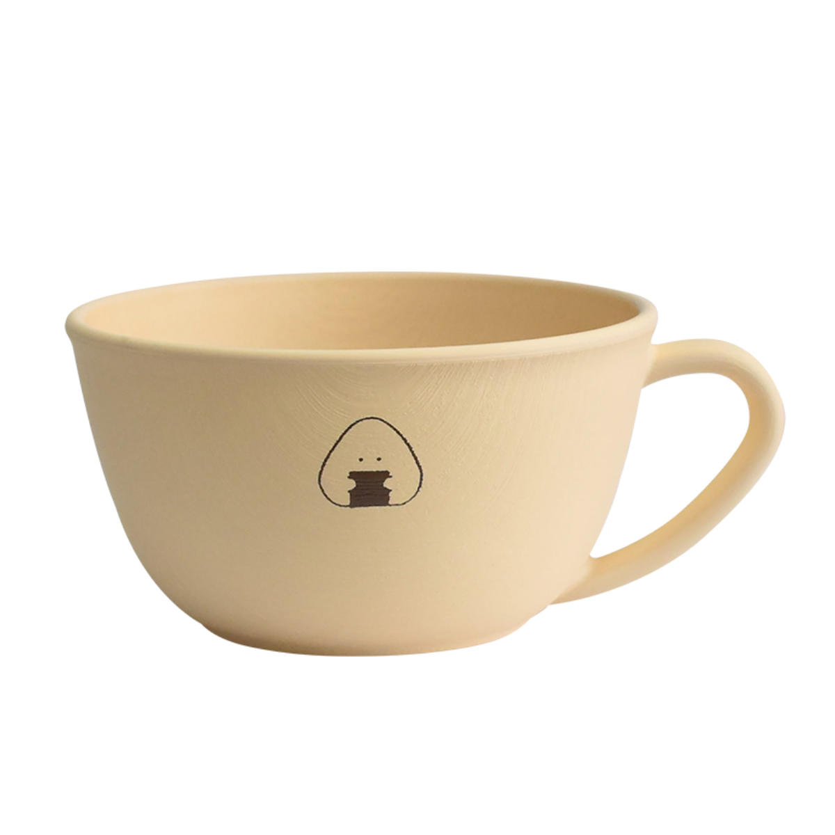 マグカップ ぎゅっとおにぎりさん スープカップ ( 日本製 コップ マグ スープ ボウル うつわ 器 電子レンジ対応 食洗機対応 かわいい ナチュラル 木目調 )