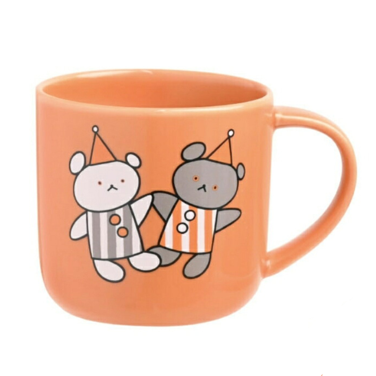マグカップ こぐまちゃん まいにちシリーズ マグ ( 280ml 食洗機対応 電子レンジ対応 陶磁器 マグコップ カップ 食器 日本製 こぐまちゃんえほん キャラクター かわいい ) 【オレンジ】 オレンジ
