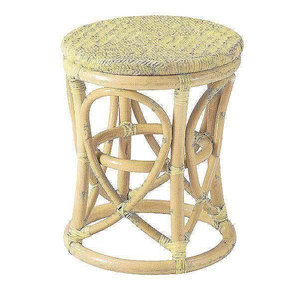 籐 スツール 丸型 ラタン製 S34N 座面高41cm （ 椅子 イス いす ラタン