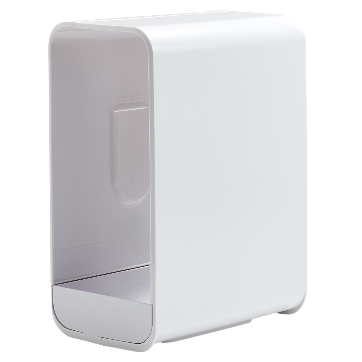 タオルホルダー マグネット 壁付け ペーパータオルホルダー ( タオル収納 タオル ホルダー マグネット式 ペーパータオル ペーパーホルダー 取り付け簡単 磁石 洗濯機横 冷蔵庫 ホワイト クリア ) 【ホワイト】 ホワイト