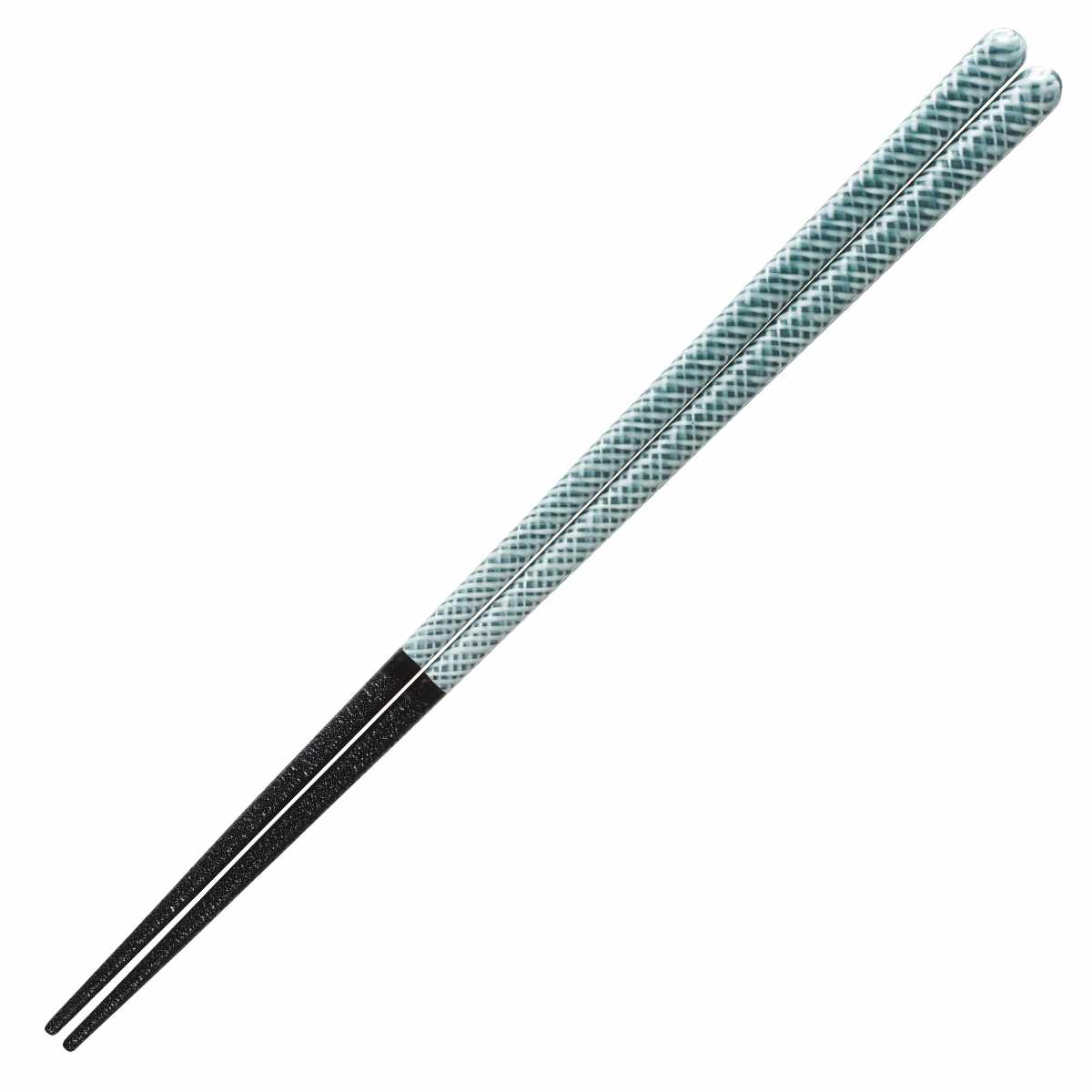 箸 20.5cm 23cm 色紬 本乾漆塗 木製 ( 食洗機対応 お箸 はし 大人 木 和食器 カトラリー 艶仕上げ すべり止め おはし ハシ 木製箸 男性 女性 おしゃれ 鮮やか 柄 カラー つや 先丸 1膳 単品 ) 【ブルー】 ブルー