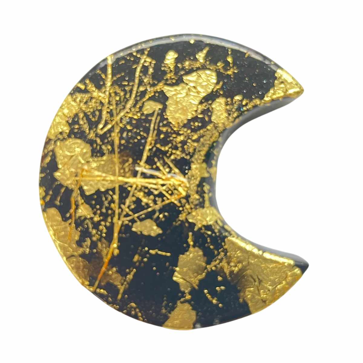 箸置き 一双 京都金彩 箸置 ( 日本製 箸おき はし置き はしおき おしゃれ 和柄 カトラリーレスト 月形 高級感 箸休め 箸 置き 和風 ) 【金】 金