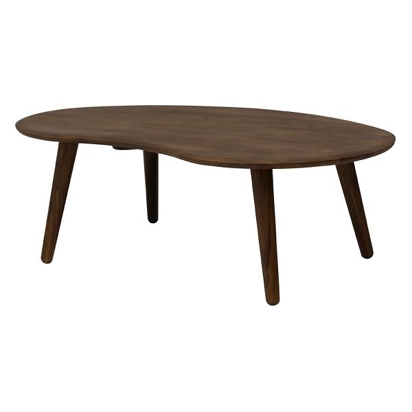 木製楕円形座卓 1200x800x350mm