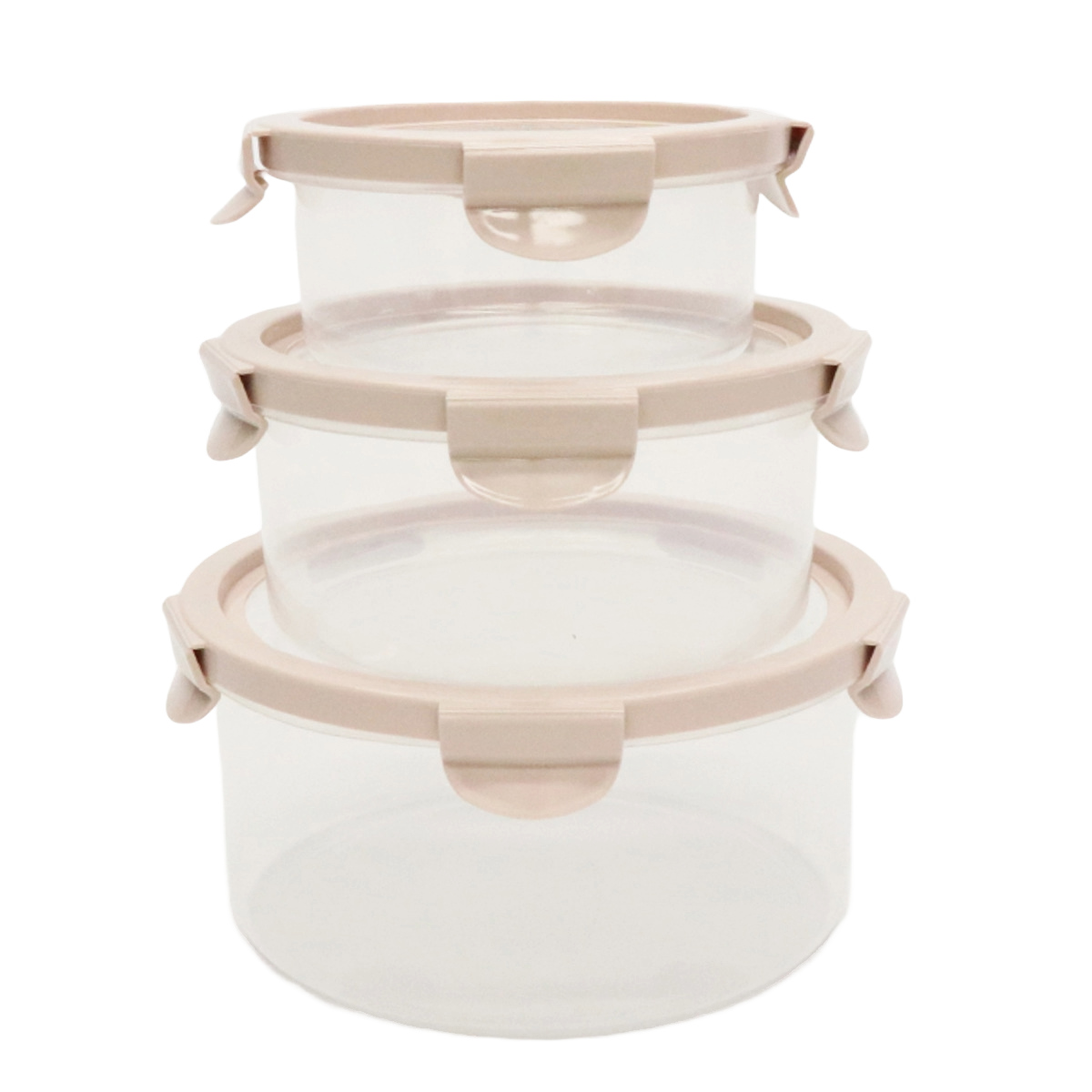 保存容器 450ml 900ml 1.7L 伸びる シリコン 保存ケース 丸型 3個組 ( 保存 容器 ストッカー 密閉 プラスチック 食洗機対応 電子レンジ対応 キャニスター 密閉容器 弁当箱 お弁当箱 食品保存容器 伸びる蓋 シリコン蓋 入れ子式 )