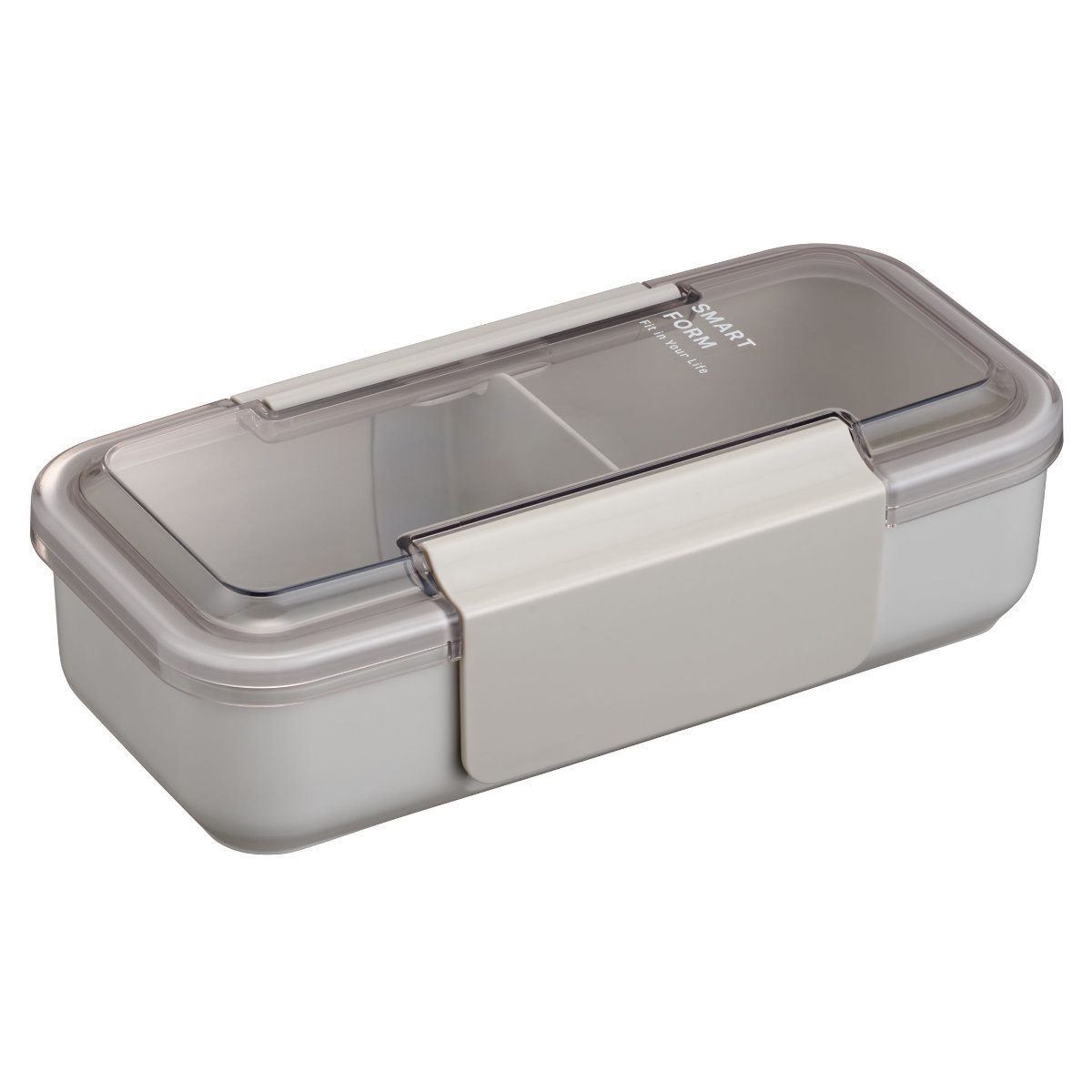 弁当箱 800ml 1段 イージーケアランチボックススリム1段800 ( お弁当箱 ランチボックス 食洗機対応 レンジ対応 パッキン一体型 大容量 男子 メンズ 食洗機OK レンジOK お弁当 弁当 スリム 一段 仕切り 抗菌 抗菌加工 男性 大人 ) 【ライトグレー】 ライトグレー