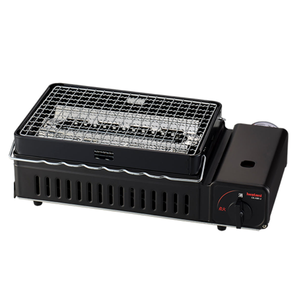 炉ばた焼器 カセットコンロ付き 炙りや Iwatani ( カセットガスコンロ 炉端焼き 家庭用 焼き鳥器 ロースター 炉端 イワタニ コンロ 卓上 焼肉プレート 網焼き 串焼き 1人用 2人用 卓上ガスコンロ 水 輻射熱 ヒートパネル搭載 )
