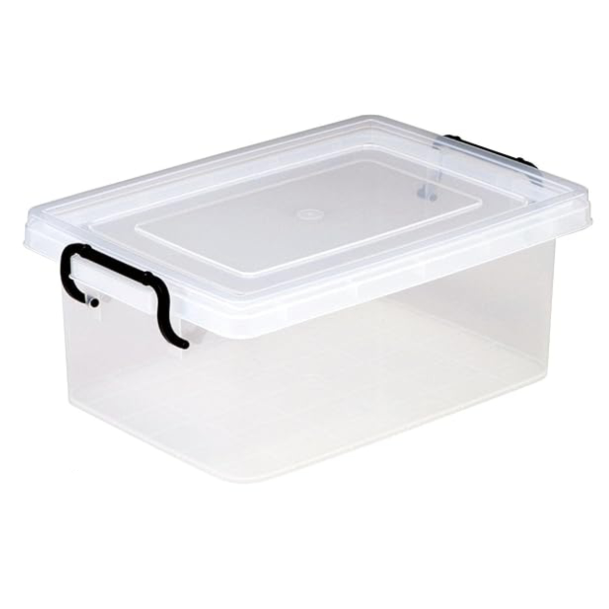 収納ボックス セーフティボックス 3型 3個セット 幅26×奥行38.5×高さ15cm ( 収納 ふた付き 収納ケース セーフティBOX クリア プラスチック 工具箱 丈夫 クローゼット収納 積み重ね スタッキング 収納用品 小物整理 防災用品 )