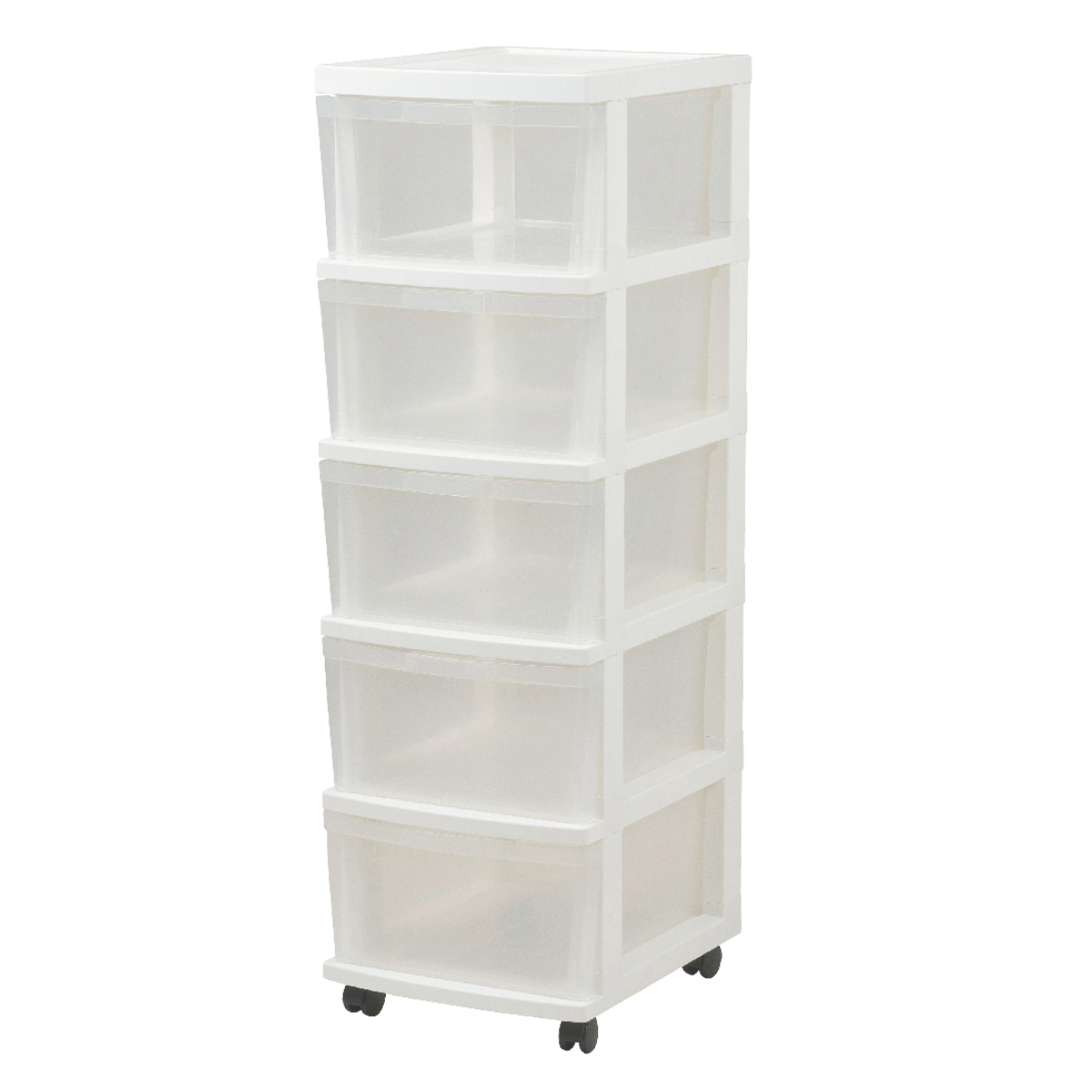 チェスト 幅34cm エミングFT 5段 ( 収納ボックス プラスチック 引き出し スリム A4 書類 整理 書類収納 衣装ケース 衣類収納 おもちゃ箱 ランドリーボックス 日本製 5杯 )