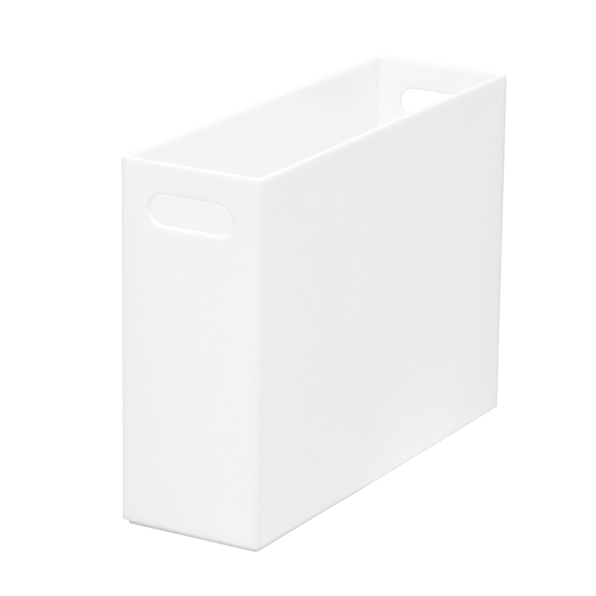 ファイルケース A4 6個セット ストレーショナリー スリムボックス 横型 ボックス型 ( ファイルボックス ファイルスタンド 書類収納 収納 プラスチック デスク 卓上収納 小物収納 ファイル ケース A4ファイル 書類 整理 仕分け ) 【ホワイト】 ホワイト