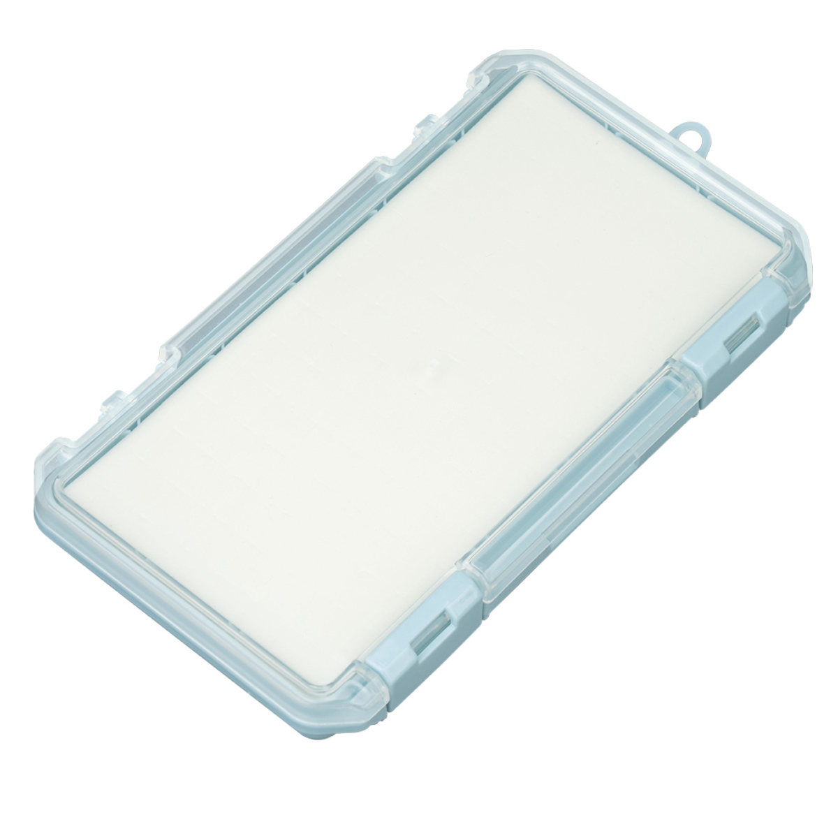 収納ケース クッション付き コレクションケース 浅型 230HA 推し活 ( ホワイト クリア ピンク イエロー グリーン ブルー パープル グレー ベージュ 推し活グッズ 推し ケース かわいい おしゃれ 飾れる 飾る ディスプレイ ロング ) 【ブルー】 ブルー