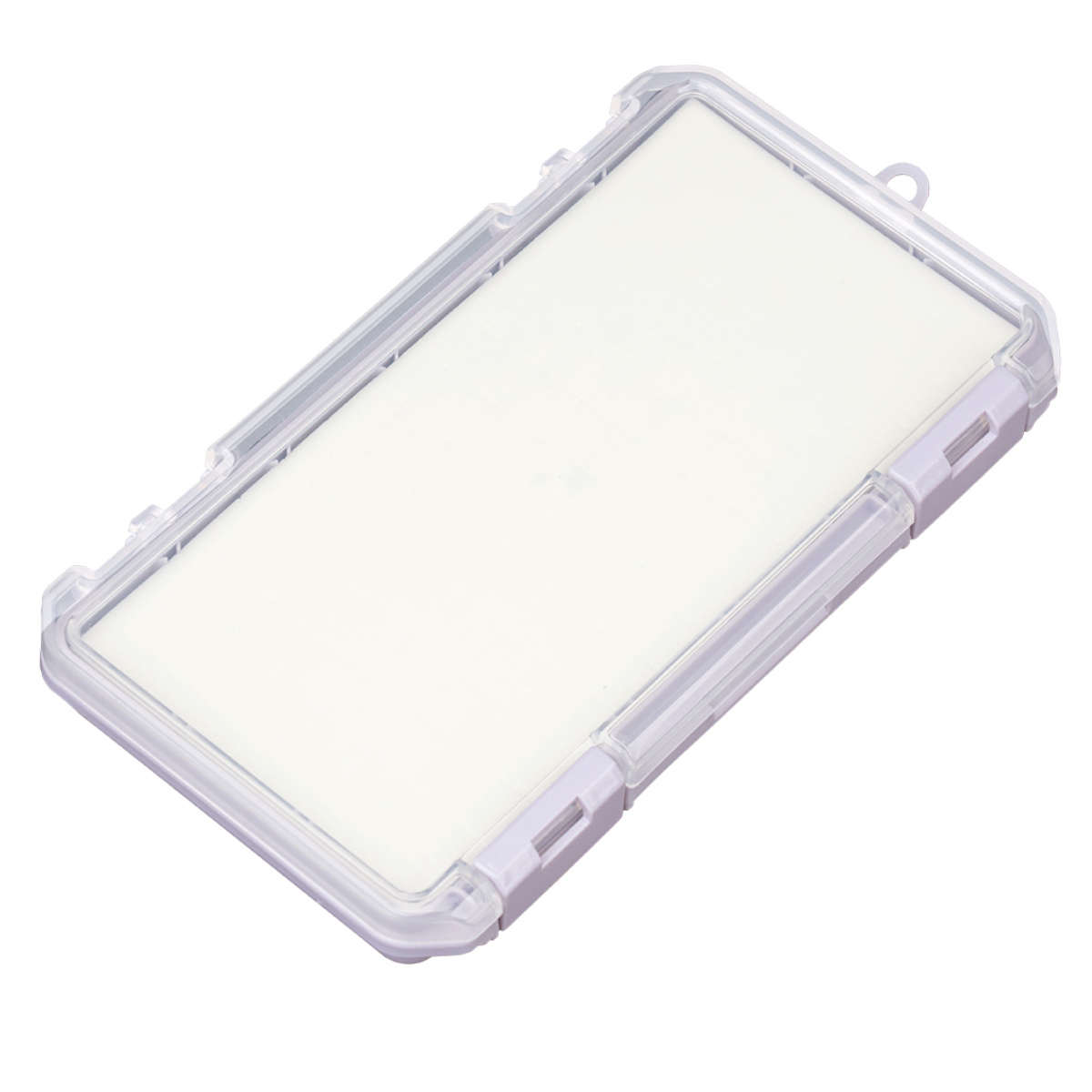 収納ケース クッション付き コレクションケース 浅型 230HA 推し活 ( ホワイト クリア ピンク イエロー グリーン ブルー パープル グレー ベージュ 推し活グッズ 推し ケース かわいい おしゃれ 飾れる 飾る ディスプレイ ロング ) 【ラベンダー】 ラベンダー