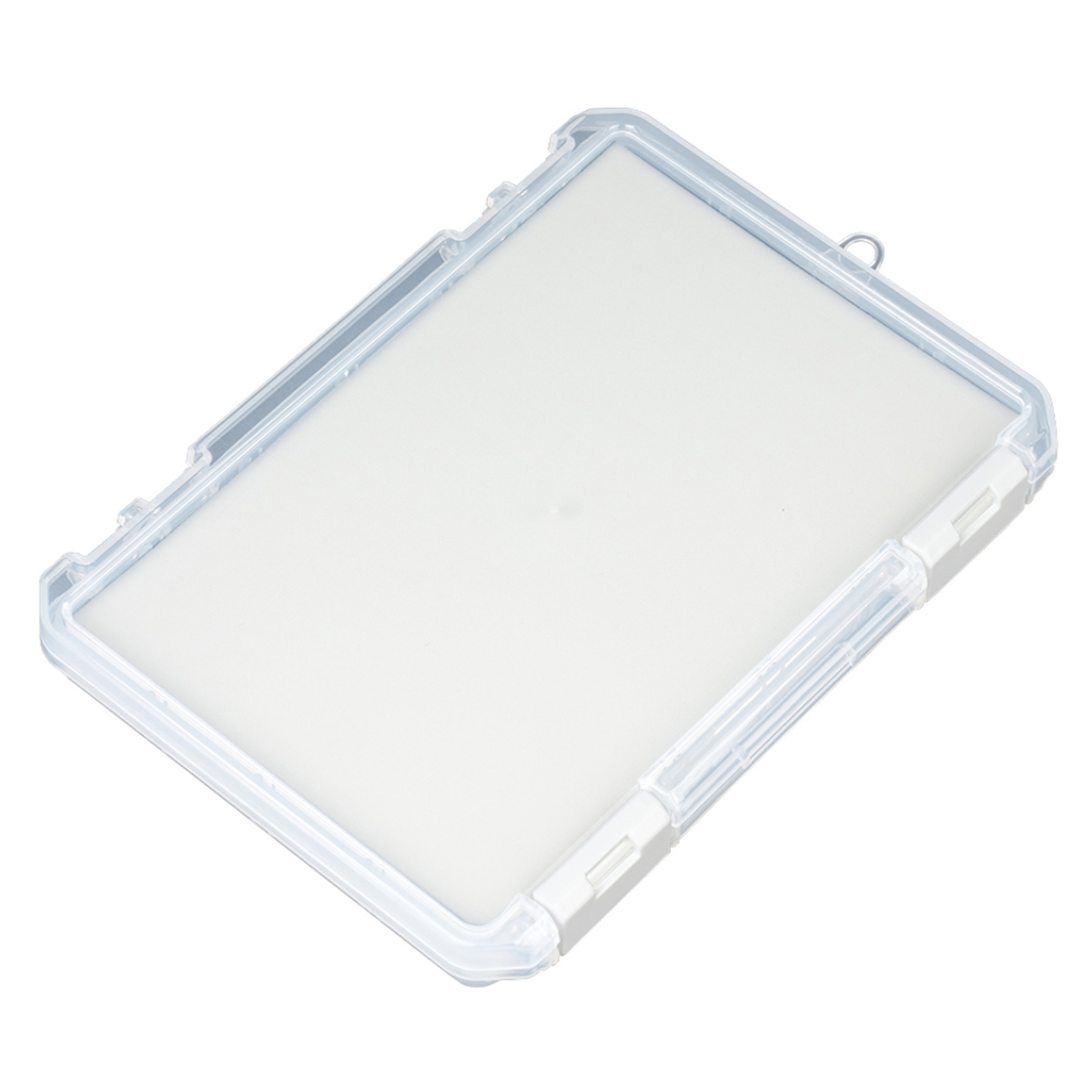 収納ケース クッション付き コレクションケース 浅型 230A 推し活 ( ホワイト クリア ピンク イエロー グリーン ブルー パープル グレー ベージュ 推し活グッズ 推し ケース かわいい おしゃれ 飾れる 飾る ディスプレイ ) 【クリア】 クリア