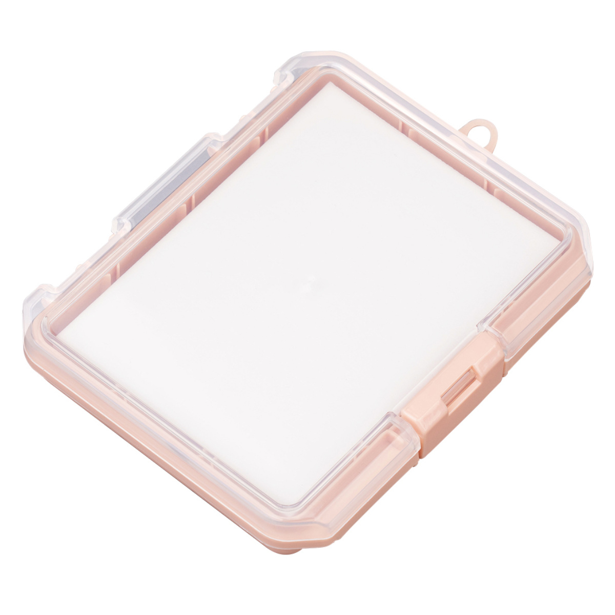 収納ケース クッション付き コレクションケース 浅型 155A 推し活 ( ホワイト クリア ピンク イエロー グリーン ブルー パープル グレー ベージュ 推し活グッズ 推し ケース かわいい おしゃれ 飾れる 飾る ディスプレイ ) 【コーラル】 コーラル