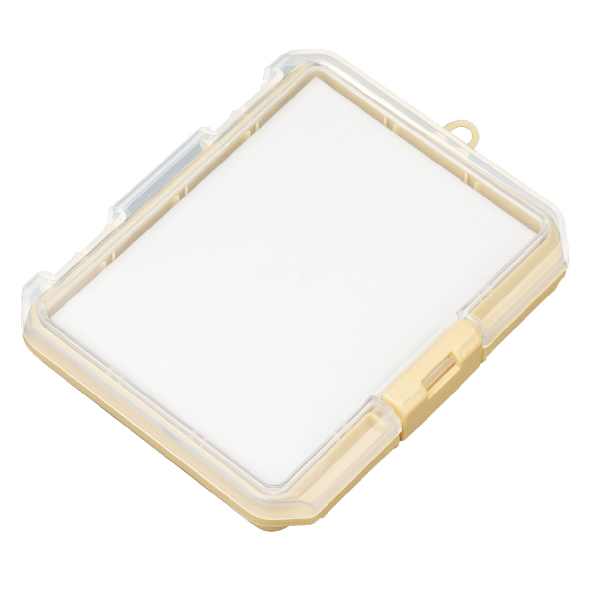 収納ケース クッション付き コレクションケース 浅型 155A 推し活 ( ホワイト クリア ピンク イエロー グリーン ブルー パープル グレー ベージュ 推し活グッズ 推し ケース かわいい おしゃれ 飾れる 飾る ディスプレイ ) 【イエロー】 イエロー