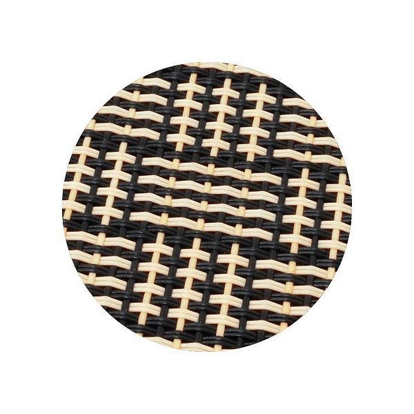 コースター 丸 朱子織り 5枚セット ( ストロングコースター キッチン雑貨 キッチン用品 ) 【ホワイト×ブラック】 ホワイト×ブラック