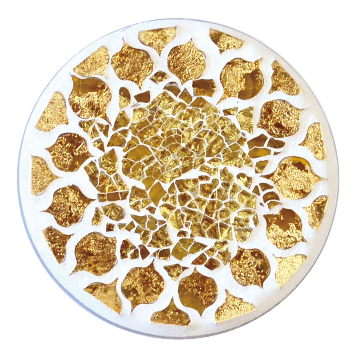 コースター ルミエールブリエ ( マット アクセサリートレイ ガラス モザイクガラス 丸 四角 キラキラ おしゃれ かわいい アジアン雑貨 アンティーク風 カフェ ) 【LIB】 LIB