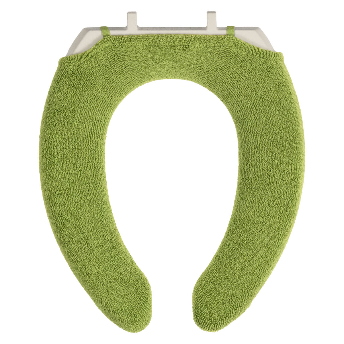 便座カバー SELECT JUST FIT トイレ便座カバー U型 ( 便座 カバー トイレ用品 U型用 洗える トイレ 伸びる トイレカバー U型便座専用 ふんわり 伸縮 冷たくない 無地 ) 【アースグリーン】 アースグリーン