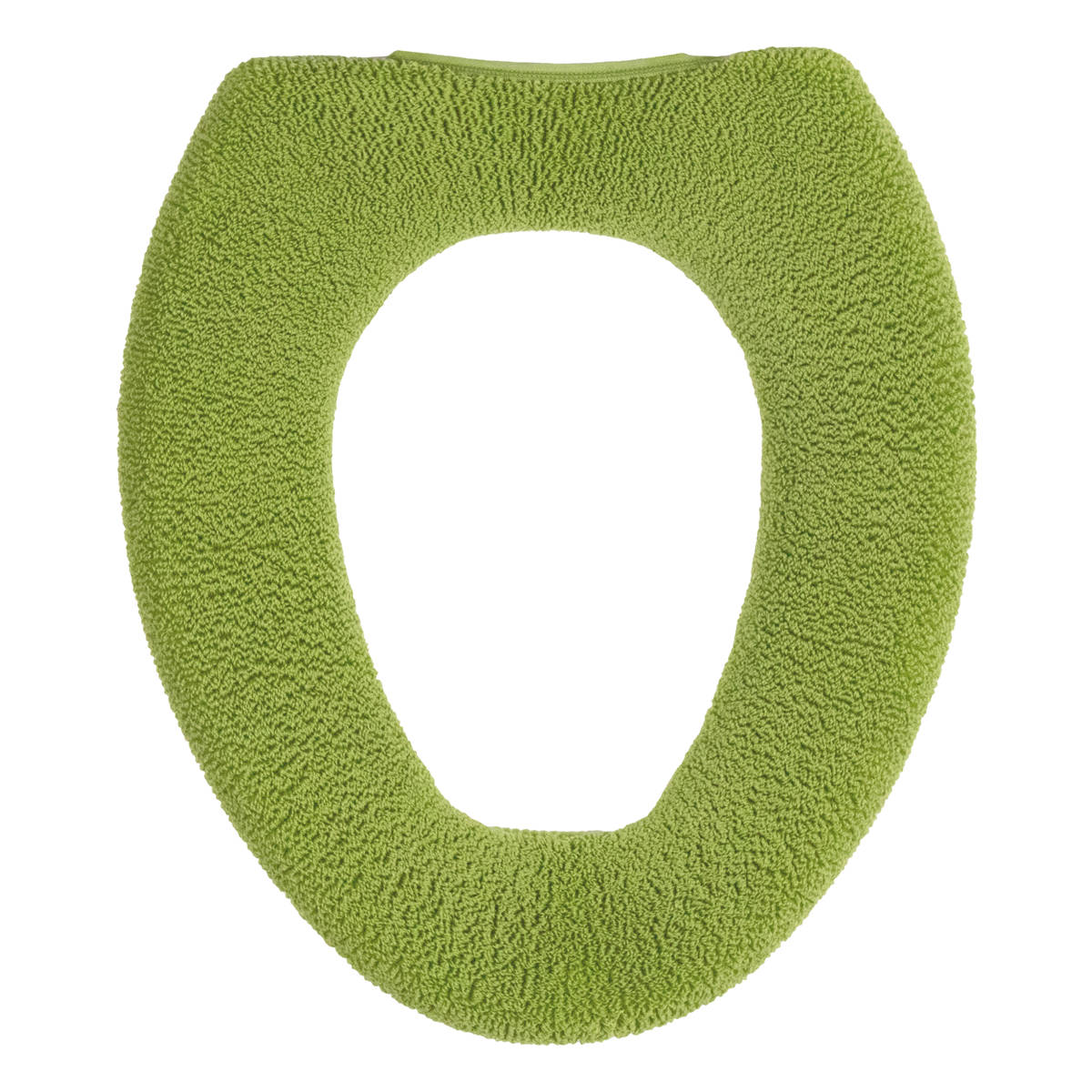 便座カバー SELECT JUST FIT トイレ便座カバー O型 ( 便座 カバー トイレ用品 O型用 洗える トイレ 伸びる トイレカバー O型便座専用 ふんわり 伸縮 冷たくない 無地 ) 【アースグリーン】 アースグリーン