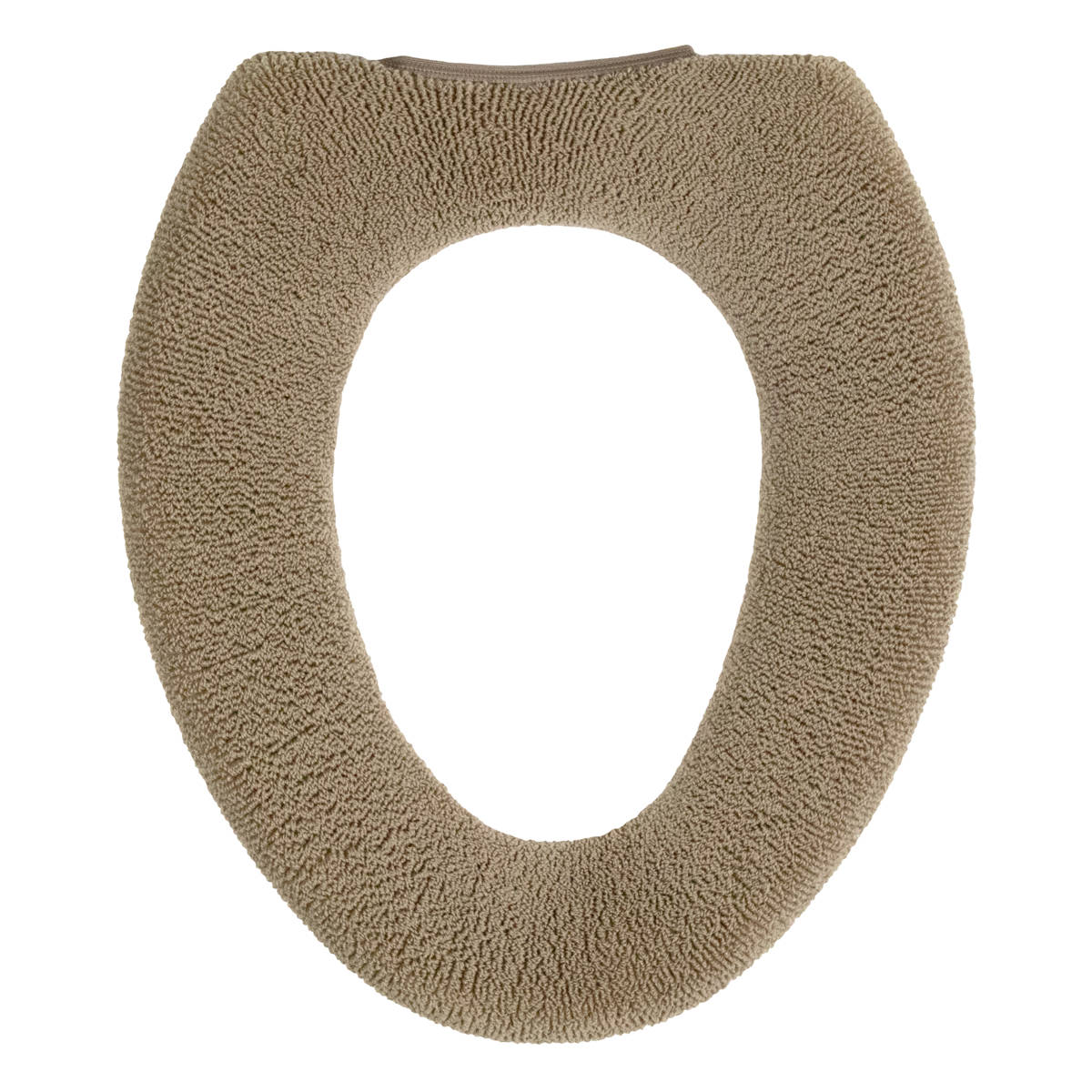 便座カバー SELECT JUST FIT トイレ便座カバー O型 ( 便座 カバー トイレ用品 O型用 洗える トイレ 伸びる トイレカバー O型便座専用 ふんわり 伸縮 冷たくない 無地 ) 【グレージュ】 グレージュ