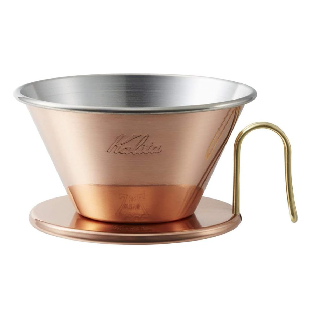 Kalita カリタ ドリッパー WDC-185 ( 2?4人用 銅製 日本製 三つ穴構造 ドリップ コーヒー コーヒードリッパー コーヒードリップ おしゃれ シンプル 珈琲 用品 器具 コーヒーウェア ハンドドリップ 3つ穴 )