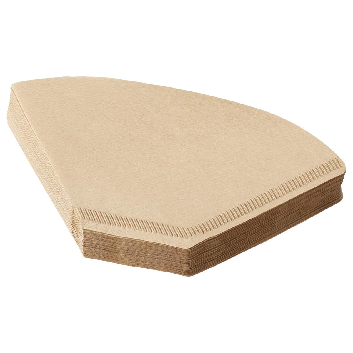 Kalita カリタ コーヒーフィルター 102ロシ 40枚入 ( コーヒー フィルター ドリッパー 日本製 ロシ ろ紙 ペーパーフィルター 2~4人用珈琲フィルター 紙フィルター カリタFanシリーズ扇型専用 ) 【ブラウン】 ブラウン