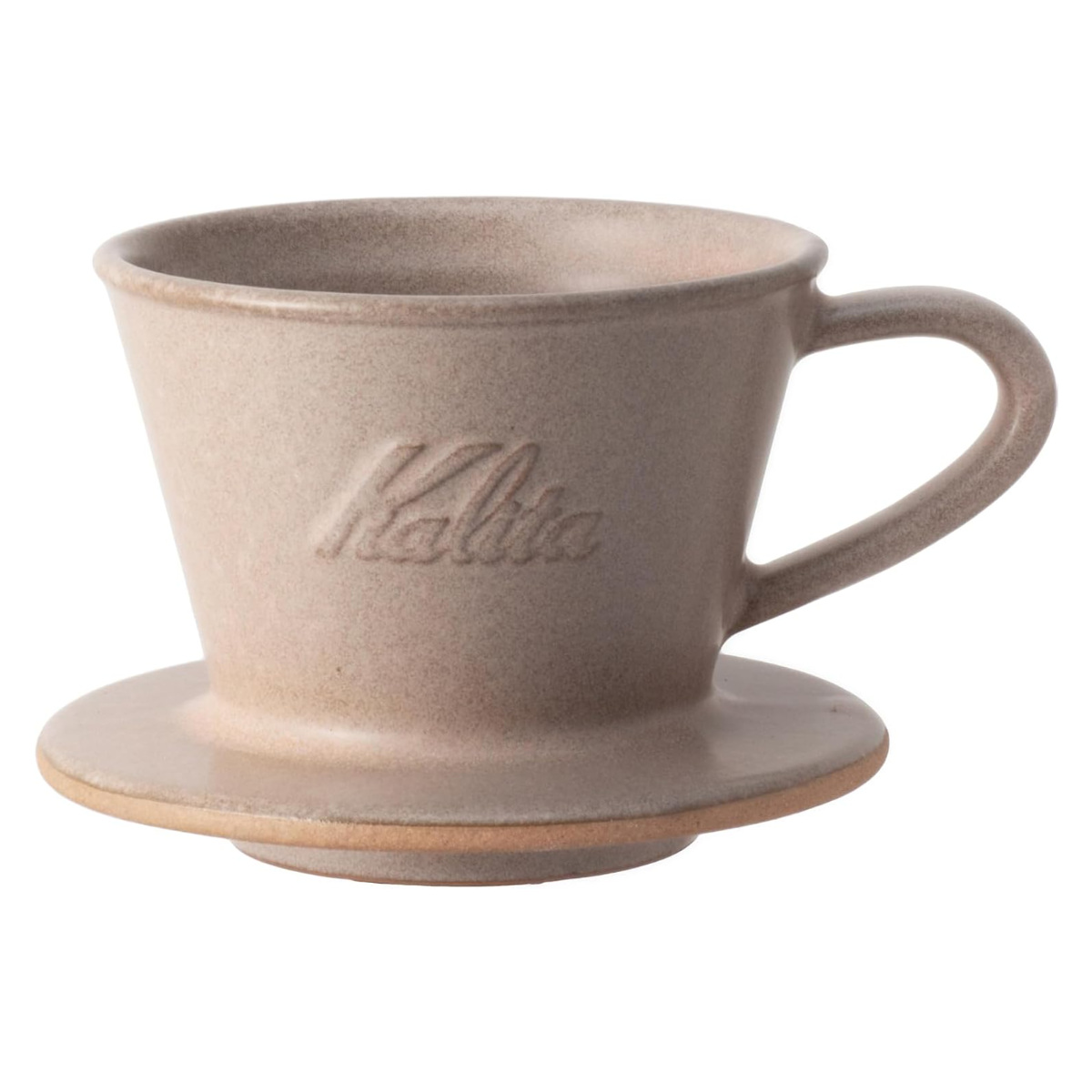Kalita カリタ ドリッパー MI 155 ( 1?2人用 日本製 陶器 美濃焼駄知 美濃焼 三つ穴構造 ドリップ コーヒー コーヒードリッパー おしゃれ 珈琲 用品 器具 コーヒーウェア ハンドドリップ 3つ穴 ) 【サンドブラウン】 サンドブラウン