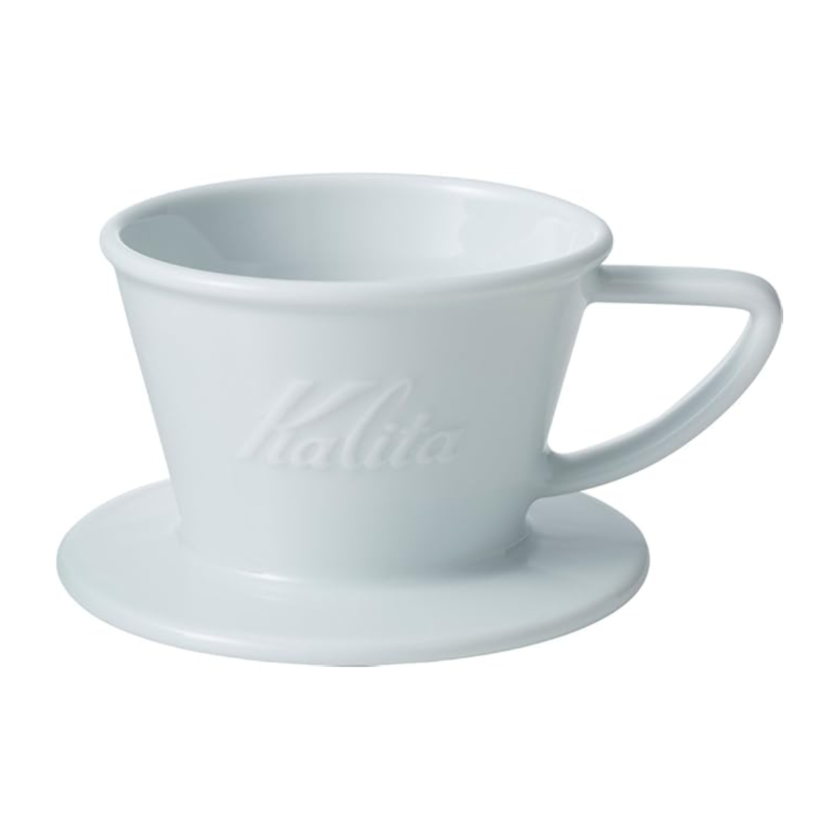 Kalita カリタ HA155 ドリッパー ウェーブ ( 1~2人用 磁器 波佐見焼 日本製 三つ穴構造 ドリップ コーヒー コーヒードリッパー おしゃれ シンプル 珈琲 用品 器具 コーヒーウェア ハンドドリップ 3つ穴 )