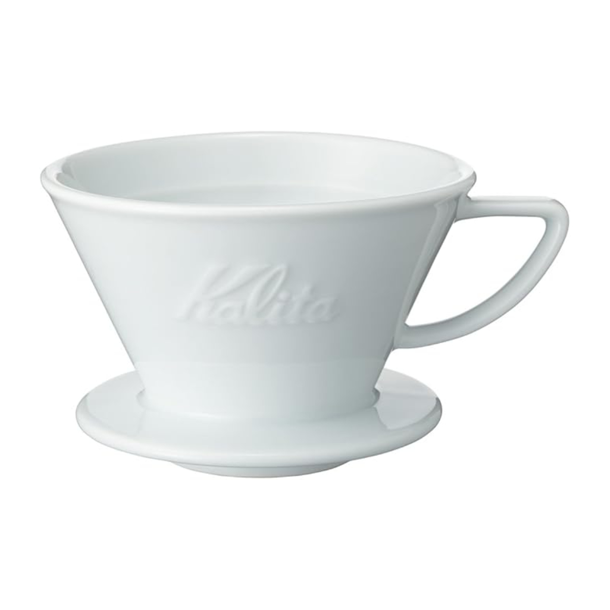 Kalita カリタ HA185 ドリッパー ウェーブ ( 2~4人用 磁器 波佐見焼 日本製 三つ穴構造 ドリップ コーヒー コーヒードリッパー おしゃれ シンプル 珈琲 用品 器具 コーヒーウェア ハンドドリップ 3つ穴 )