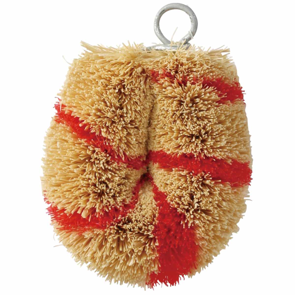 たわし 亀の子束子 日本製 シマシマ ミニミニサイズ コンパクト ( タワシ 束子 亀の子タワシ ミニ 小さい キッチン掃除用品 キッチン用品 掃除用品 掃除グッズ 台所用品 ) 【レッド】 レッド