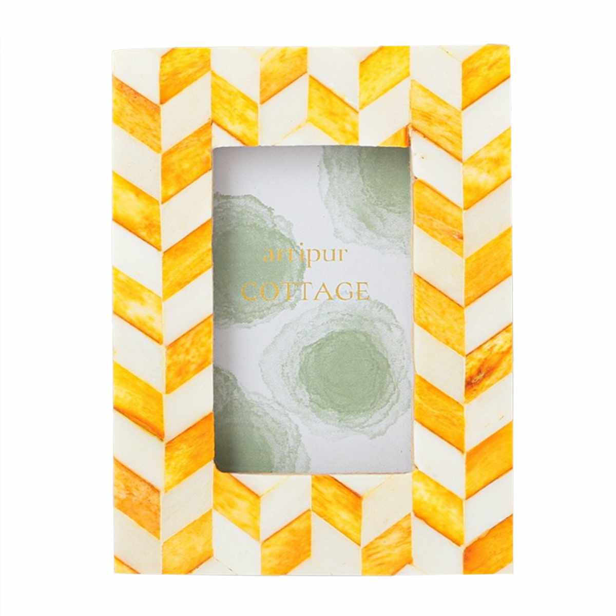 フォトフレーム ボーンミニフレーム S 名刺 チェキ キャメルボーン ( 写真立て フォトスタンド 写真 フレーム ミニ 小さめ インスタントカメラ ポップ インテリア 韓国 カラフル アクセント 壁掛け 縦 横 ニッチ 玄関 トイレ ) 【オレンジ】 オレンジ