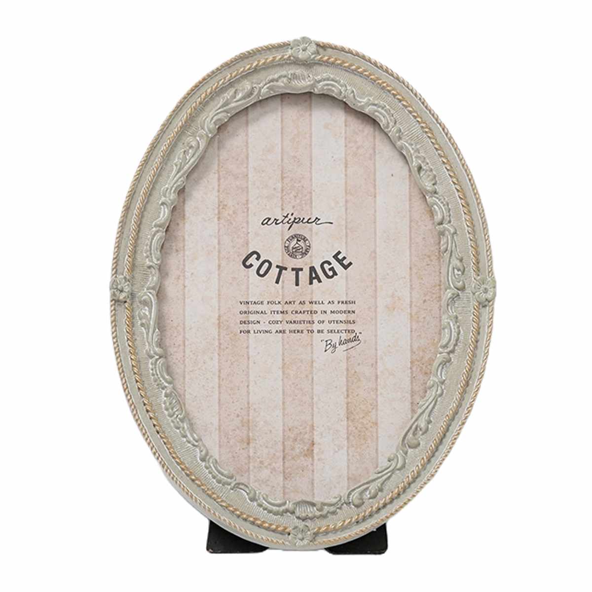 フォトフレーム オーバルフォトフレーム レジン ( 写真立て 写真 フレーム 楕円形 アンティーク調 ウエディングフォト 置き型 幅13cm 壁掛け ウェルカムスペース ディスプレイ 写真フレーム 写真入れ ウエディング ) 【グレー】 グレー