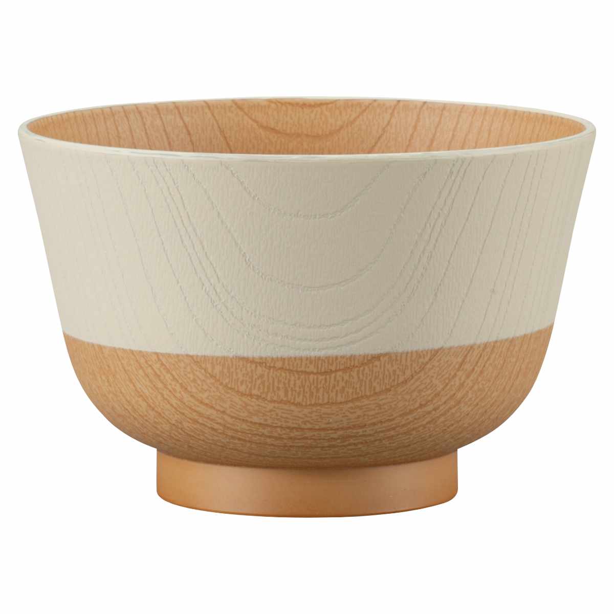 茶碗 330ml やさしい彩り 抗菌 汁椀 ( 日本製 電子レンジ対応 食洗機対応 お椀 椀 味噌汁碗 おしゃれ かわいい 抗菌加工 スープ 味噌汁 木目調 軽い 割れにくい 子ども 介護 ) 【キナリ】 キナリ