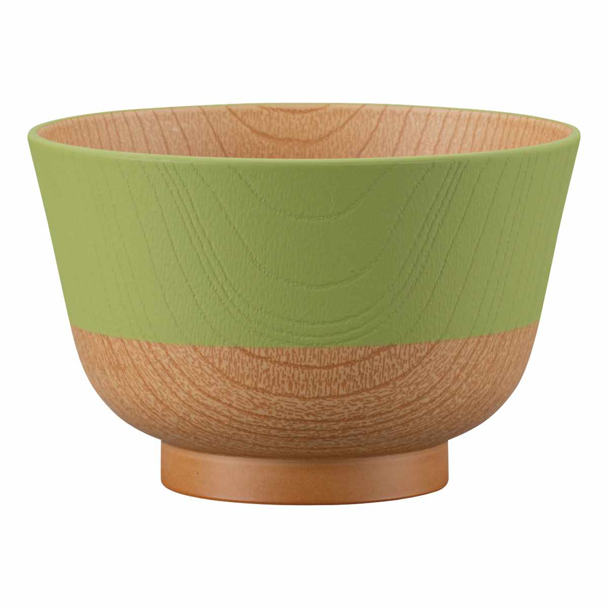 茶碗 330ml やさしい彩り 抗菌 汁椀 同色5個セット ( 日本製 電子レンジ対応 食洗機対応 お椀 椀 味噌汁碗 おしゃれ かわいい 抗菌加工 スープ 味噌汁 木目調 軽い 割れにくい 子ども 介護 ) 【ウグイス】 ウグイス